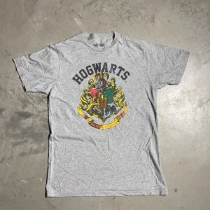 Harry Potter Hogwarts Crest Tee - Gray - Size L